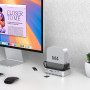 Хаб подставка Qwiizlab MC61 для Mac mini M4 M4 Pro NVMe SSD Thunderbolt 40Gbps